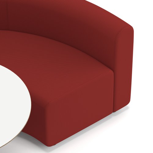 Mawsley Modular Seating Set Circular Booth Low Back With White Table in Era - Extent