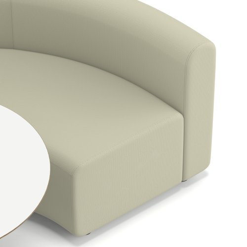 Mawsley Modular Seating Set Circular Booth Low Back With White Table in Era - Futurist