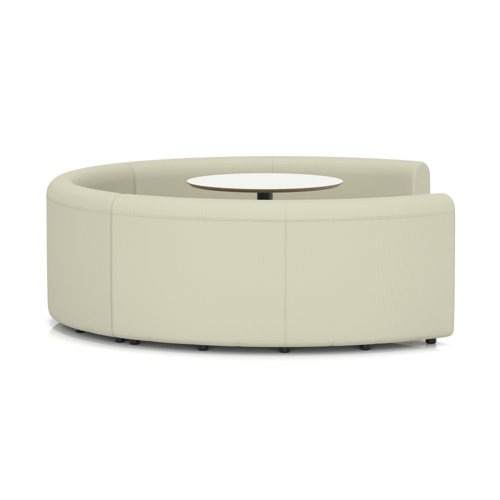 Mawsley Modular Seating Set Circular Booth Low Back With White Table in Era - Futurist