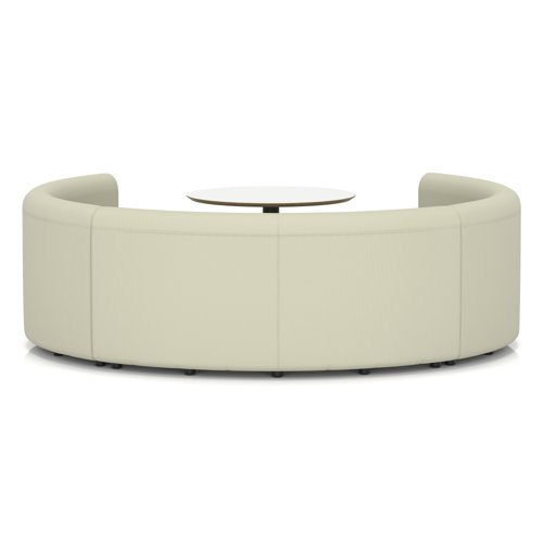 Mawsley Modular Seating Set Circular Booth Low Back With White Table in Era - Futurist