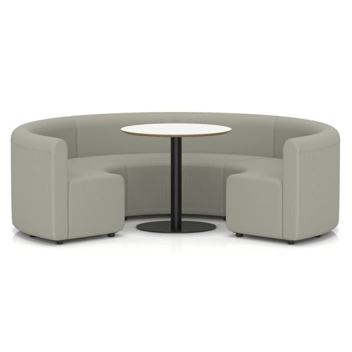 Mawsley Modular Seating Set Circular Booth Low Back With White Table in Era - Generation