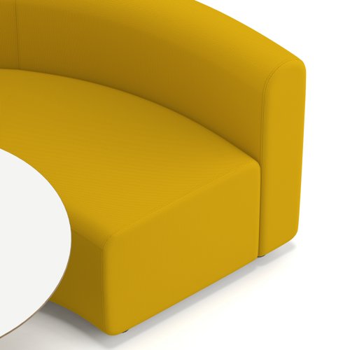 Mawsley Modular Seating Set Circular Booth Low Back With White Table in Era - Occasion