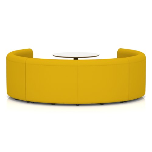 Mawsley Modular Seating Set Circular Booth Low Back With White Table in Era - Occasion
