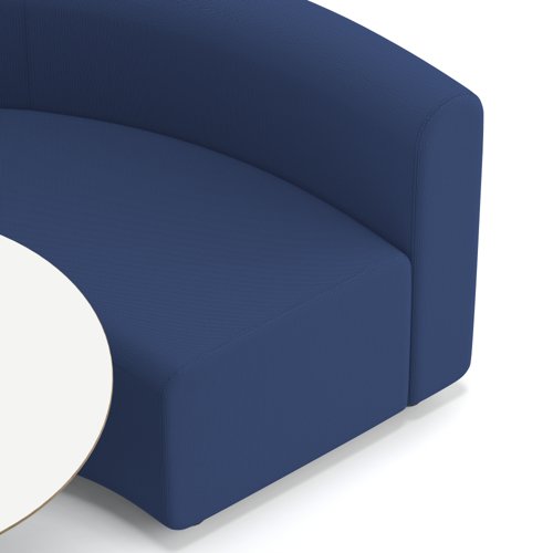 Mawsley Modular Seating Set Circular Booth Low Back With White Table in Era - Perennial