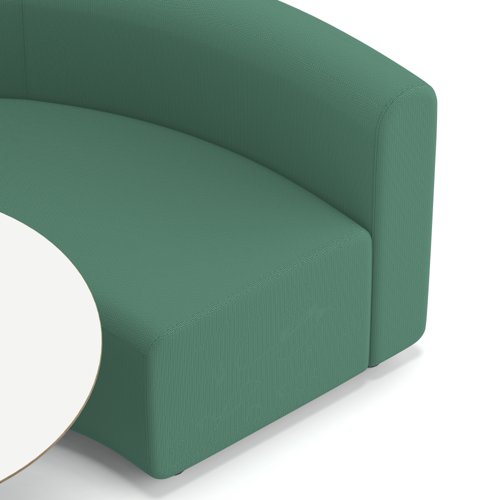 Mawsley Modular Seating Set Circular Booth Low Back With White Table in Era - Rest