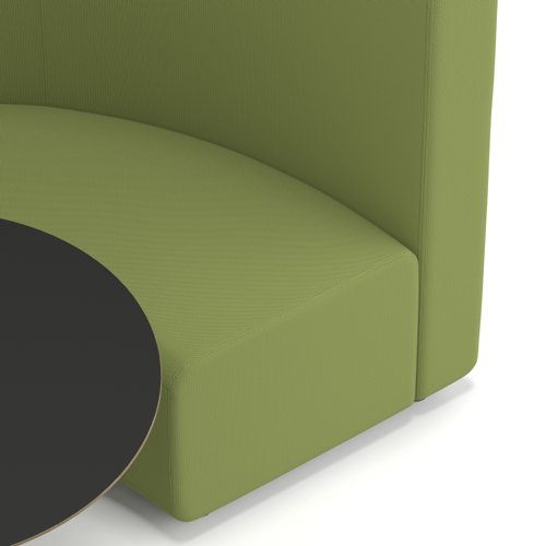 Mawsley Modular Seating Set Circular Booth High Back With Black Table in Era - Endurance