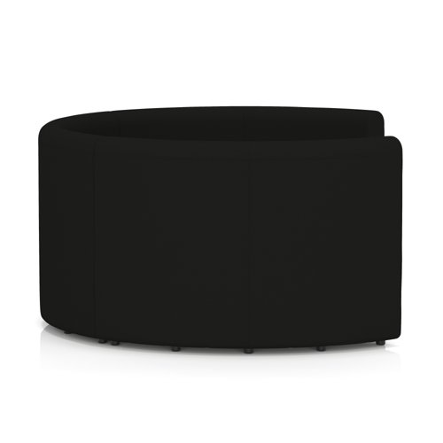 Mawsley Modular Seating Set Circular Booth High Back With Black Table in Era - Forward