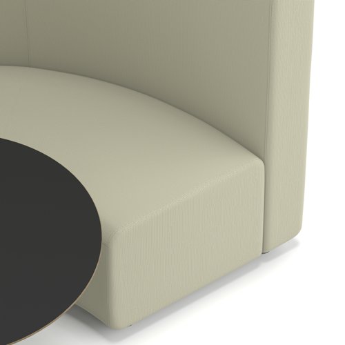 Mawsley Modular Seating Set Circular Booth High Back With Black Table in Era - Futurist