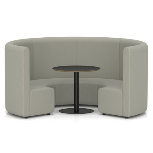 Mawsley Modular Seating Set Circular Booth High Back With Black Table in Era - Generation