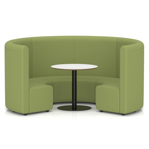 Mawsley Modular Seating Set Circular Booth High Back With White Table in Era - Endurance