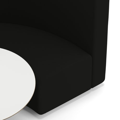 Mawsley Modular Seating Set Circular Booth High Back With White Table in Era - Forward