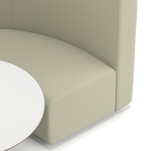 Mawsley Modular Seating Set Circular Booth High Back With White Table in Era - Futurist