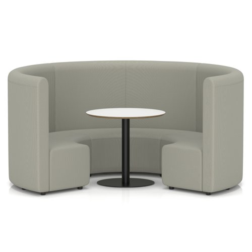 Mawsley Modular Seating Set Circular Booth High Back With White Table in Era - Generation