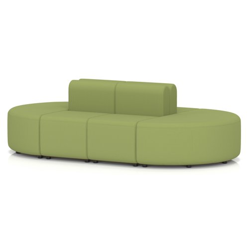Mawsley Modular Seating Set Capsule Island Low Back 8 Seater in Era - Endurance