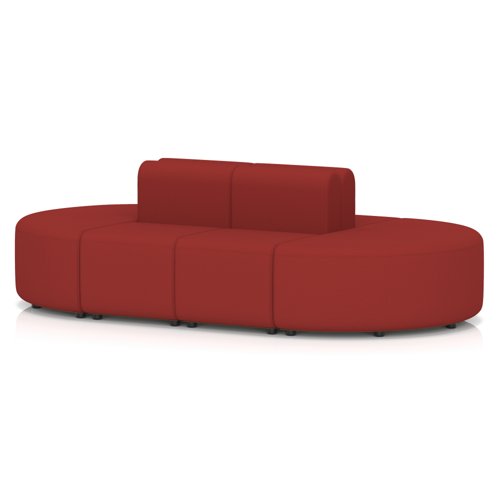 Mawsley Modular Seating Set Capsule Island Low Back 8 Seater in Era - Extent