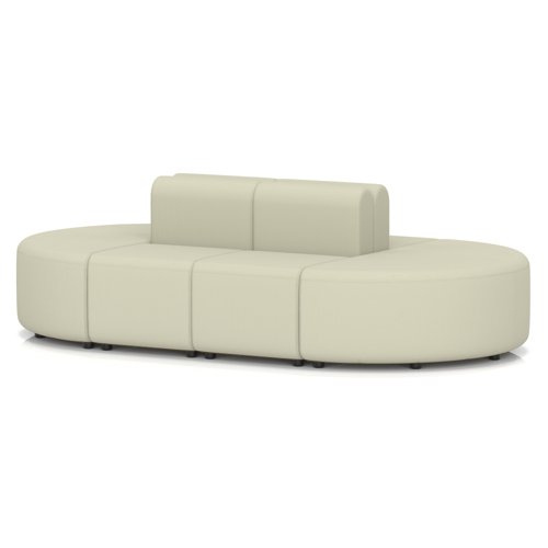 Mawsley Modular Seating Set Capsule Island Low Back 8 Seater in Era - Futurist