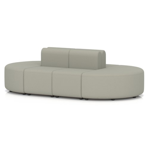 Mawsley Modular Seating Set Capsule Island Low Back 8 Seater in Era - Generation