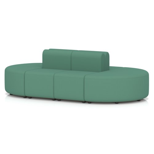 Mawsley Modular Seating Set Capsule Island Low Back 8 Seater in Era - Rest
