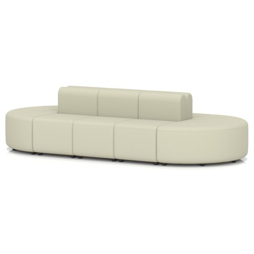 Mawsley Modular Seating Set Capsule Island Low Back 10 Seater in Era - Futurist