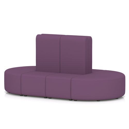 Mawsley Modular Seating Set Capsule Island High Back 8 Seater in Era - Prime