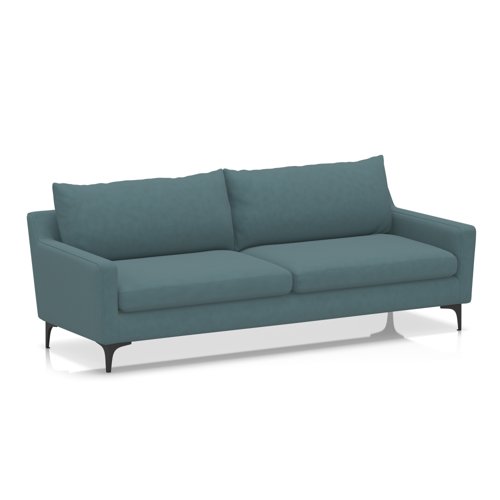 Emmy Cushioned 3 Seater Sofa In Capri - Daydream