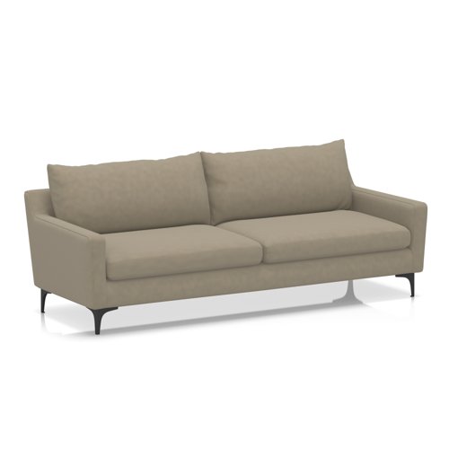 Emmy Cushioned 3 Seater Sofa In Capri - Otter