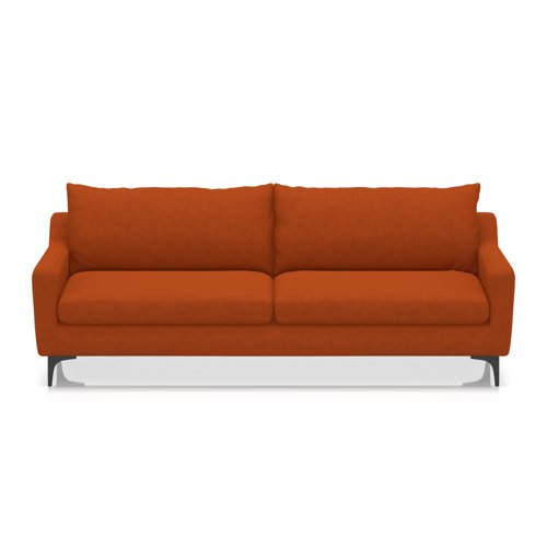 Emmy Cushioned 3 Seater Sofa In Capri - Sahara