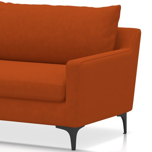 Emmy Cushioned 3 Seater Sofa In Capri - Sahara