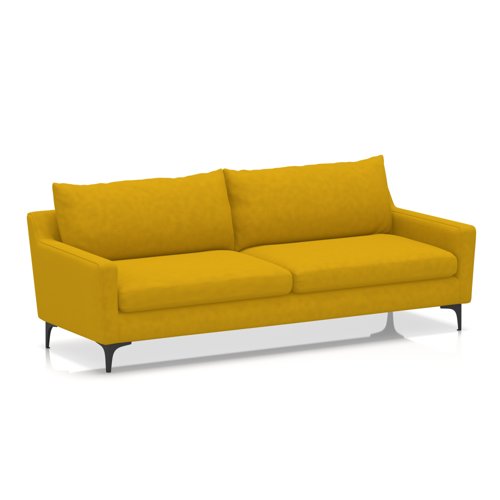 Emmy Cushioned 3 Seater Sofa In Capri - Sunburst