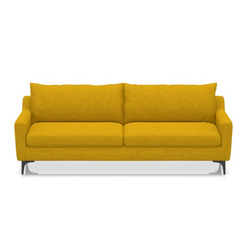 Emmy Cushioned 3 Seater Sofa In Capri - Sunburst