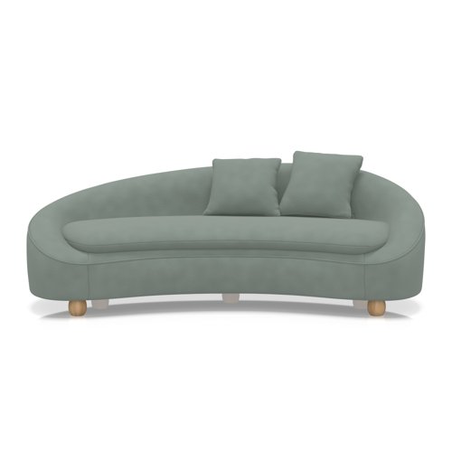 Mimi 3 Seater Curved Sofa In Capri - Bali