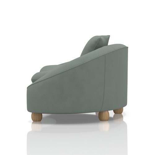 Mimi 3 Seater Curved Sofa In Capri - Bali