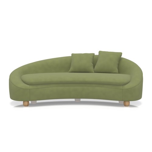Mimi 3 Seater Curved Sofa In Capri - Beetle