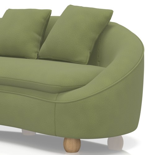Mimi 3 Seater Curved Sofa In Capri - Beetle