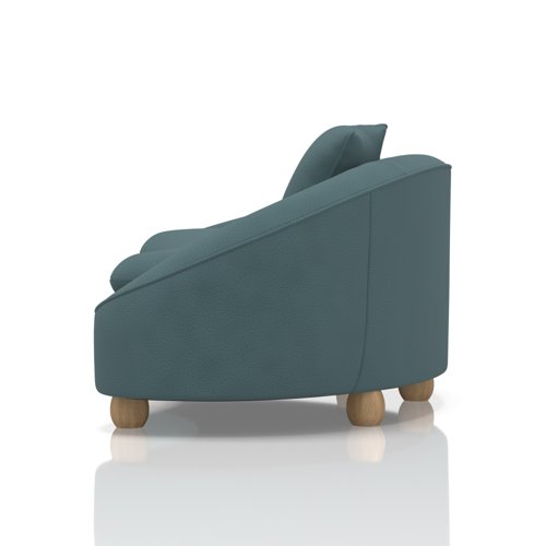 Mimi 3 Seater Curved Sofa In Capri - Daydream