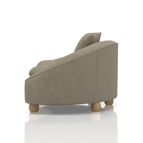 Mimi 3 Seater Curved Sofa In Capri - Otter