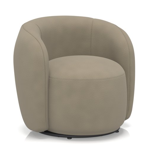 Phoebe Swivel Accent Chair In Capri - Otter