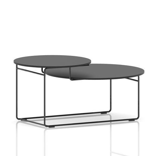 Solstice Coffee Table Black Top Black Frame