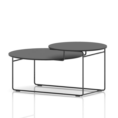 Solstice Coffee Table Black Top Black Frame