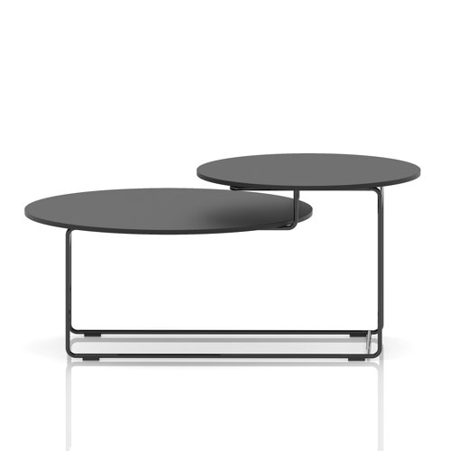 Solstice Coffee Table Black Top Black Frame