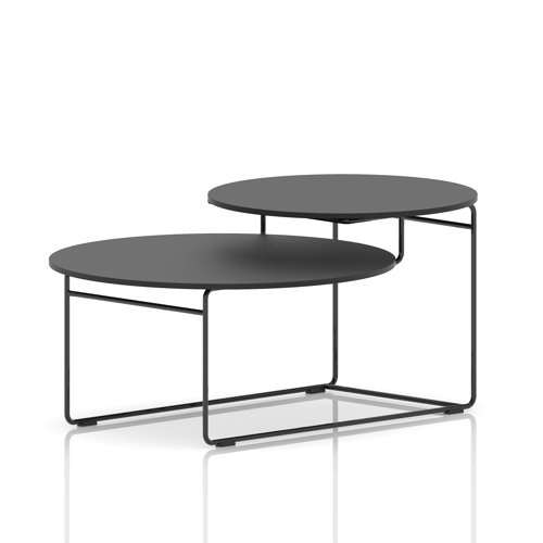 Solstice Coffee Table Black Top Black Frame