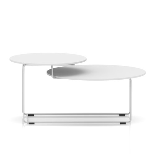 Solstice Coffee Table White Top White Frame