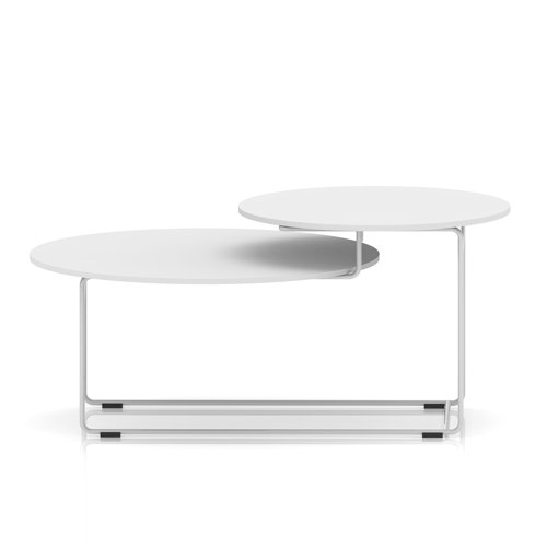 Solstice Coffee Table White Top White Frame