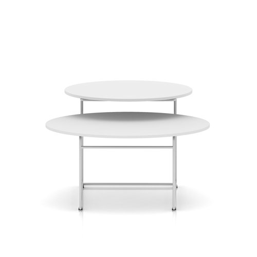 Solstice Coffee Table White Top White Frame