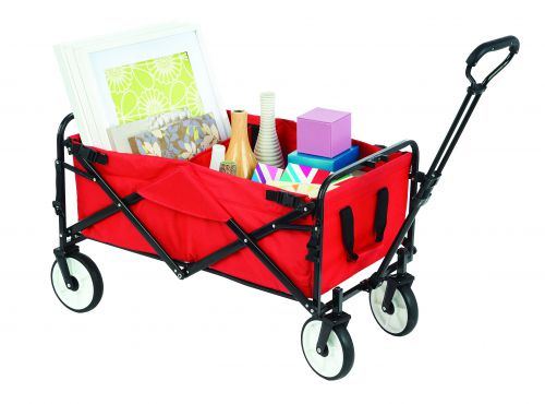 Collapsible Red Utility Trolley