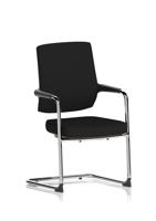 Vero Airmesh Back Cantilever Chair Black
