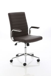 Ezra Executive Brown Leather Chair