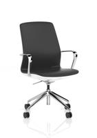 Mara Black PU White Shell Executive Office Chair