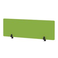Air Desktop Screen 1400 x 400mm Bespoke Myrrh Green Fabric