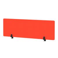 Air Desktop Screen 1400 x 400mm Bespoke Tabasco Orange Fabric